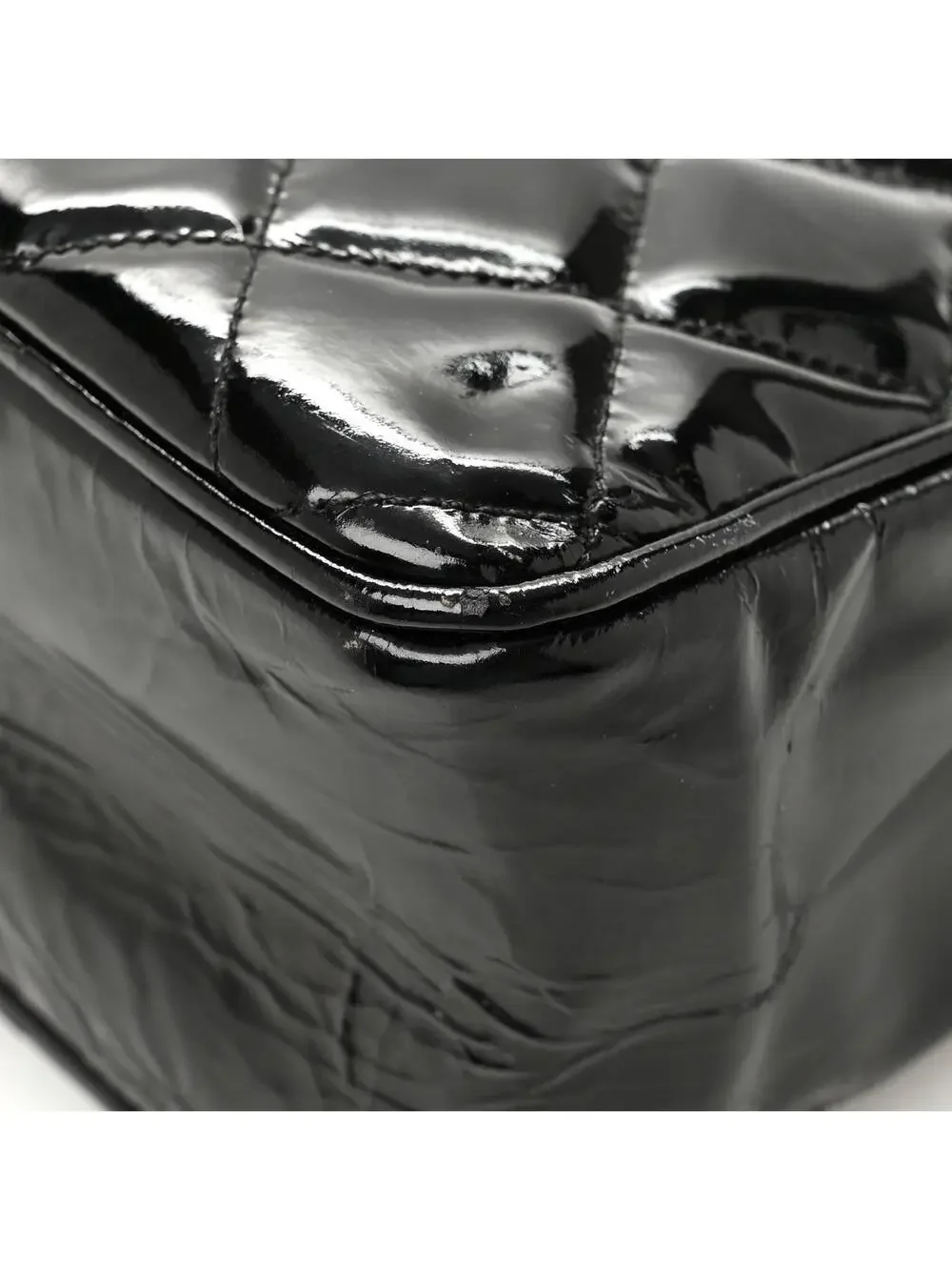 Chanel Patent Quilted Shopping Tote #360758C18B